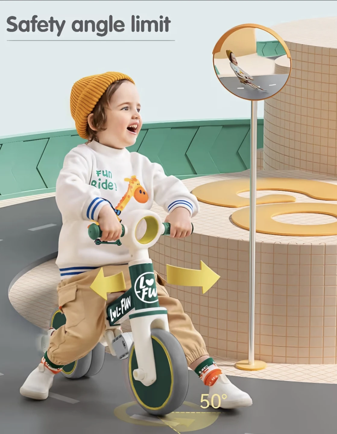 LUL-FUN 4-in-1 Balance Bike Tricycle for Toddlers - photo 4