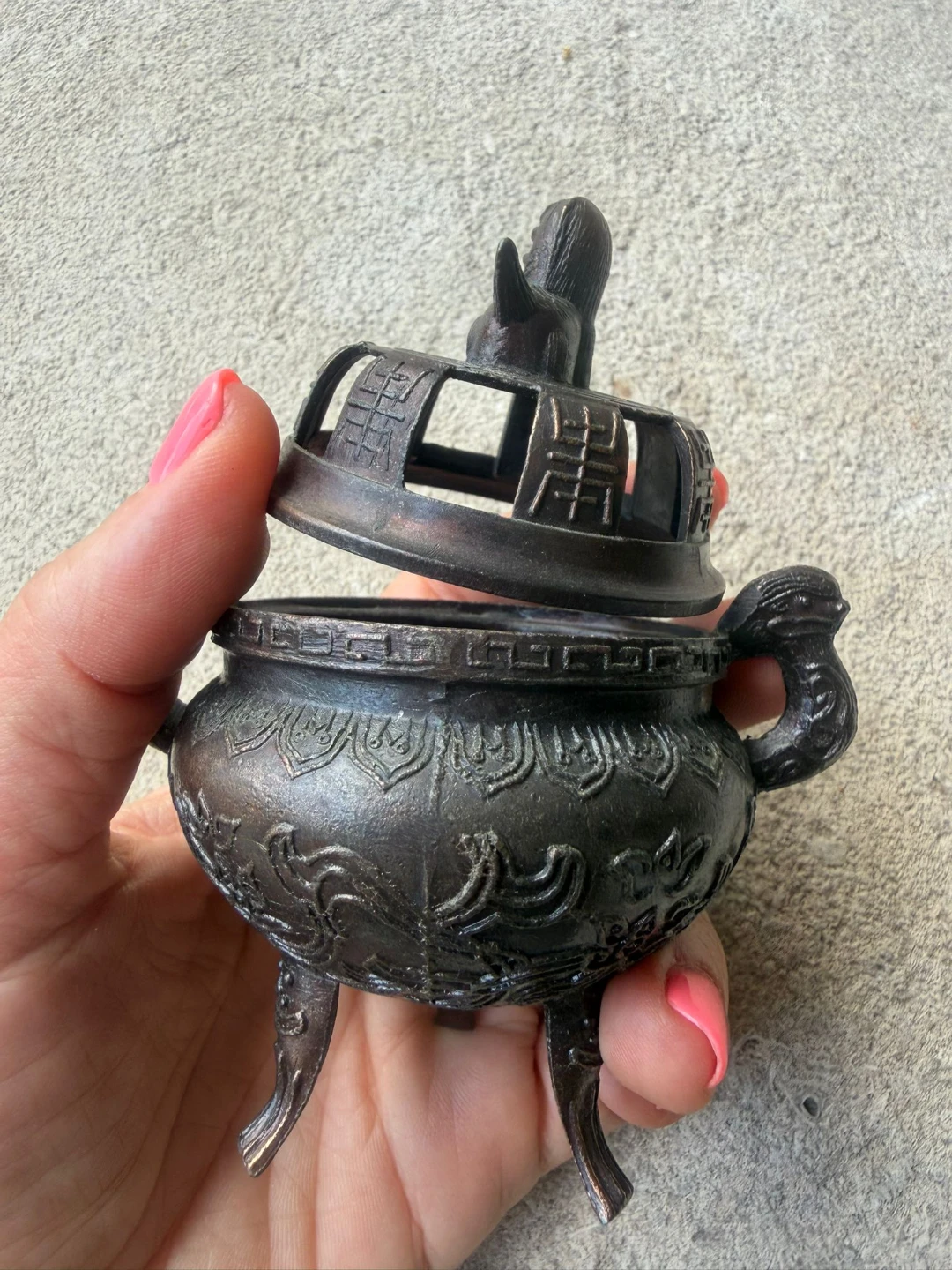 Vintage Metal Incense Burner