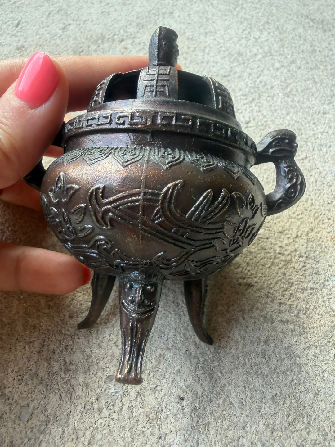 Vintage Metal Incense Burner - photo 3