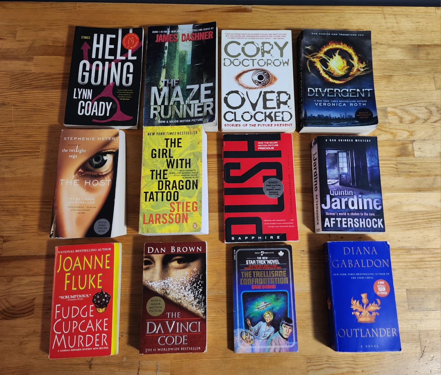 Popular Fiction Paperback Books- (Lot of 12)