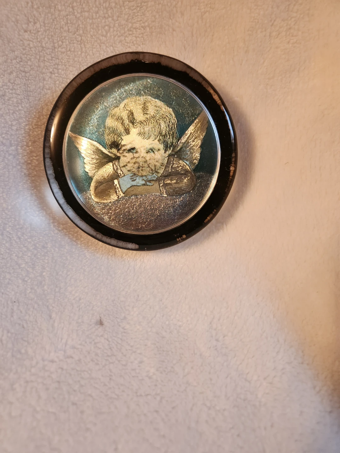 Round Cherub Trinket Dish