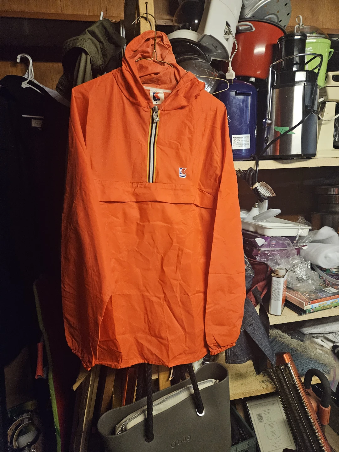 K-Way Anorak Jacket Size 6 Orange - photo 2