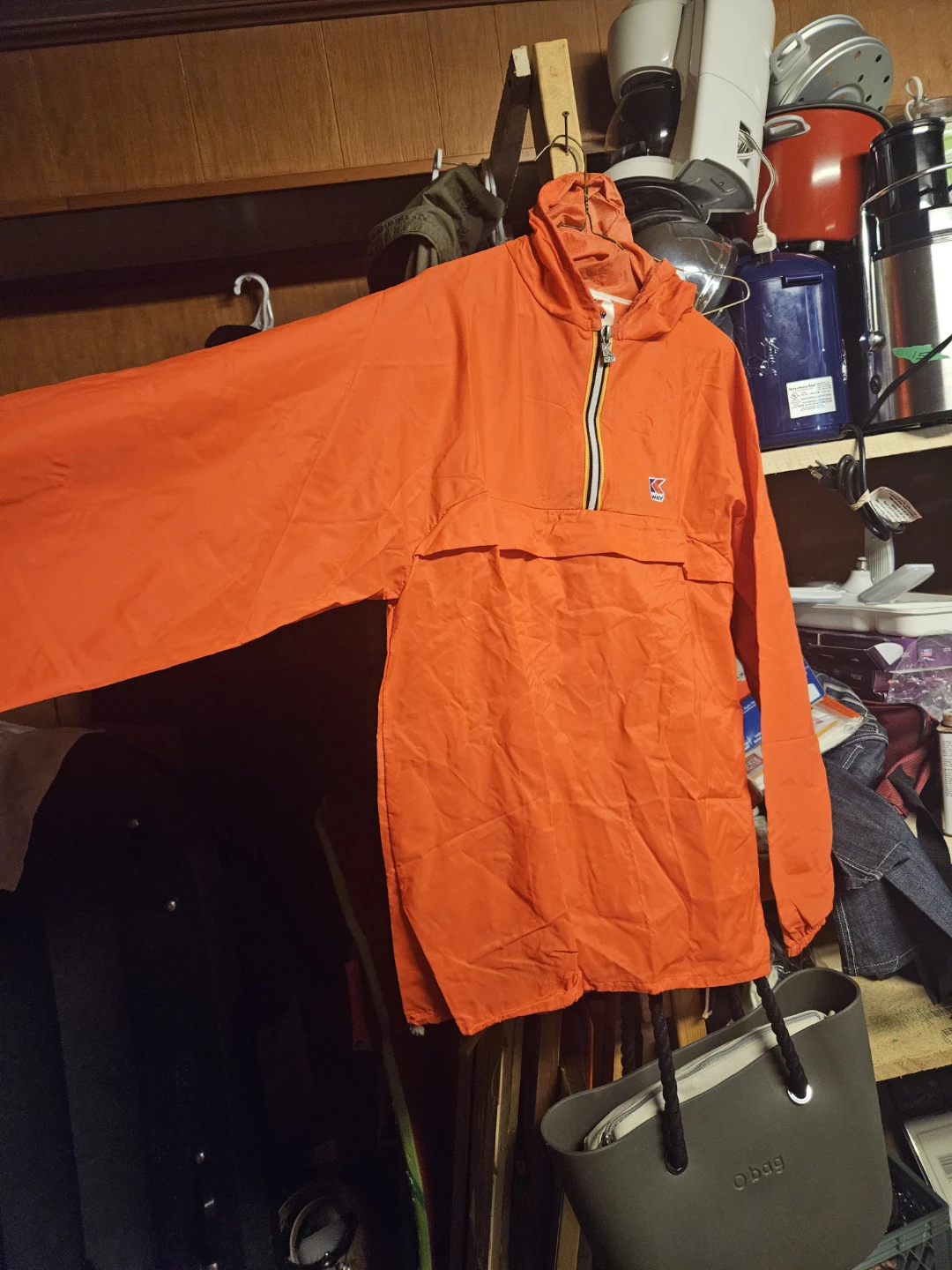K-Way Anorak Jacket Size 6 Orange - photo 4