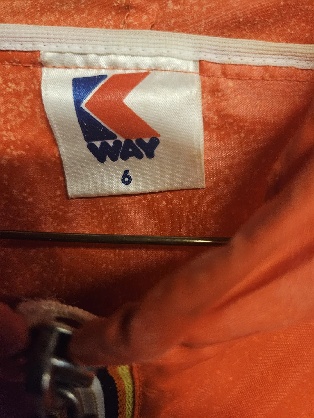 K-Way Anorak Jacket Size 6 Orange - photo 5