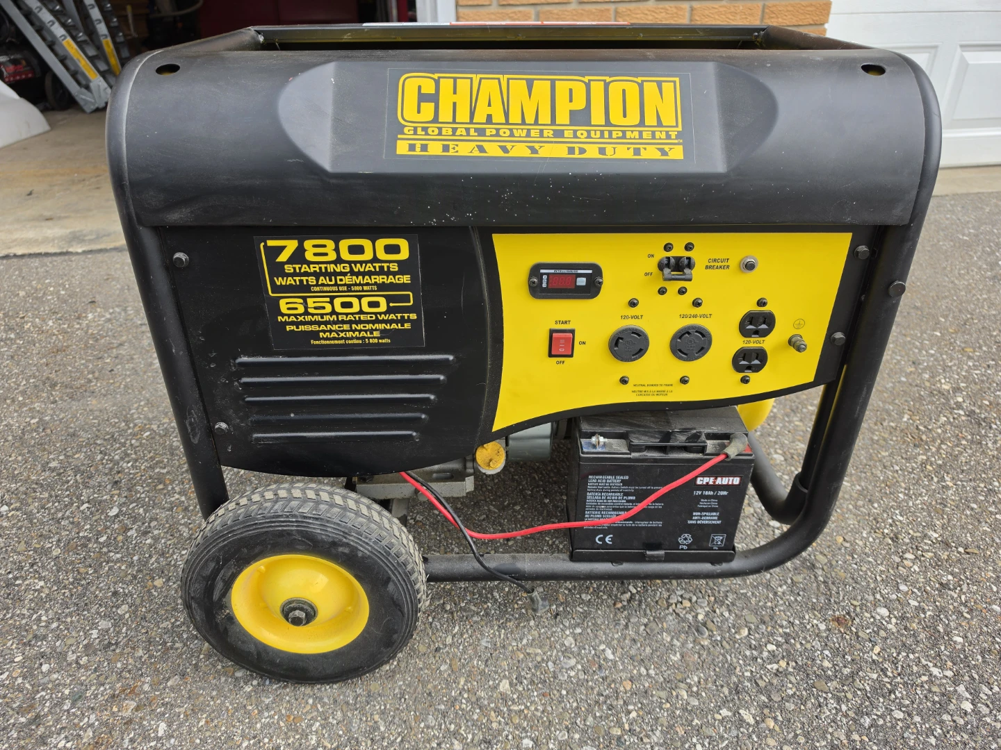 Power generator Champion 7800 Watt Generator