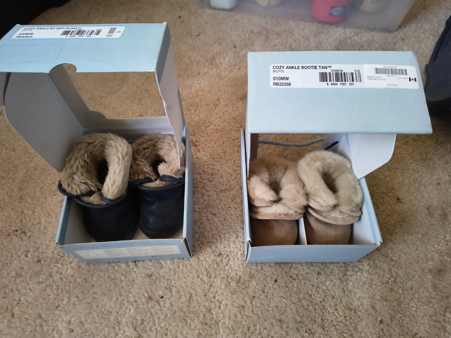Robeez Cozy Ankle Booties (2 Pairs)