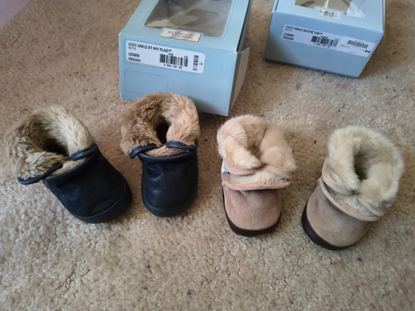 Robeez Cozy Ankle Booties (2 Pairs) - photo 2