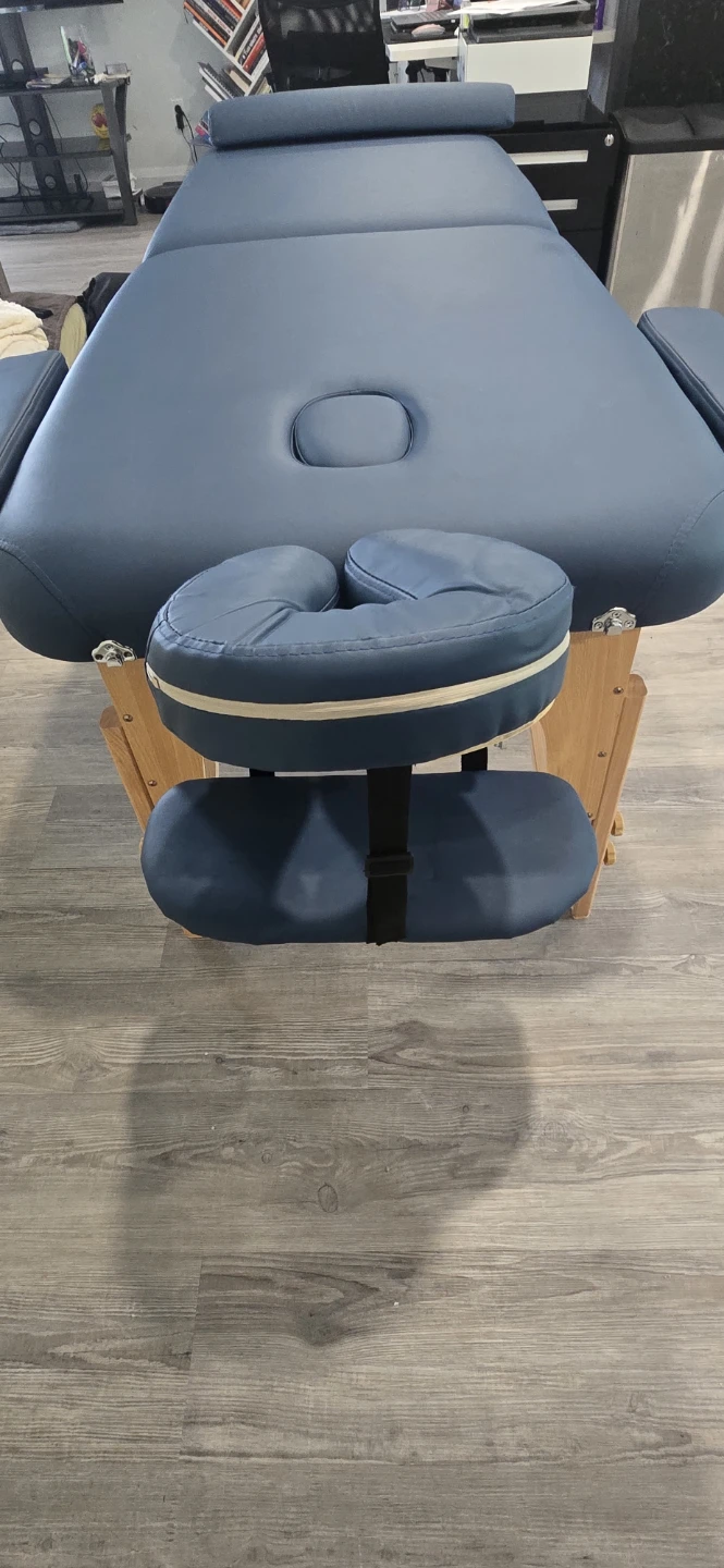 Blue Portable Massage Table with Accessories - photo 3