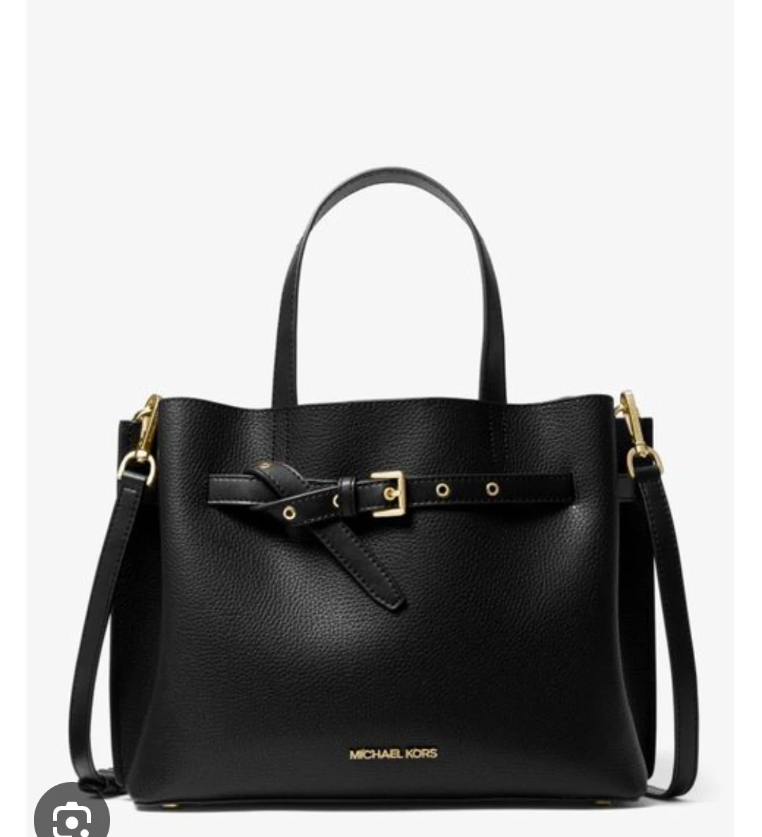 Michael Kors Black Leather Crossbody Bag