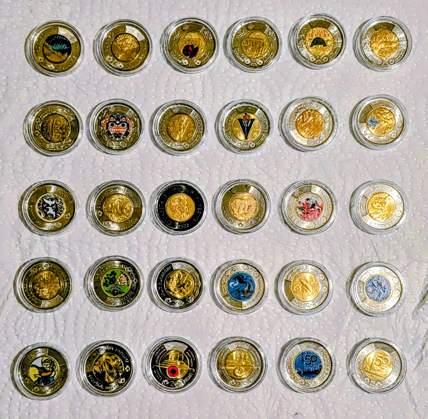 Commerative Twoonie Collection - 30 in Total