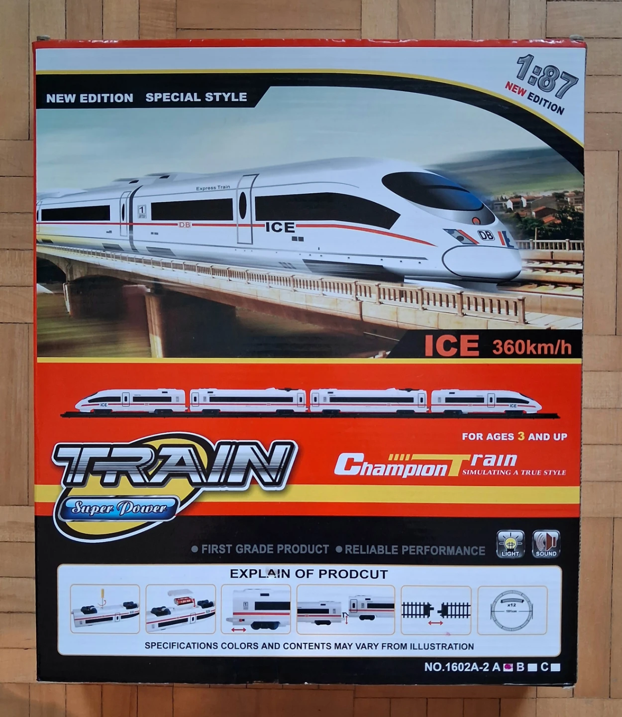 FenFu Train Set 1:87 Scale ICE Express Train - photo 2