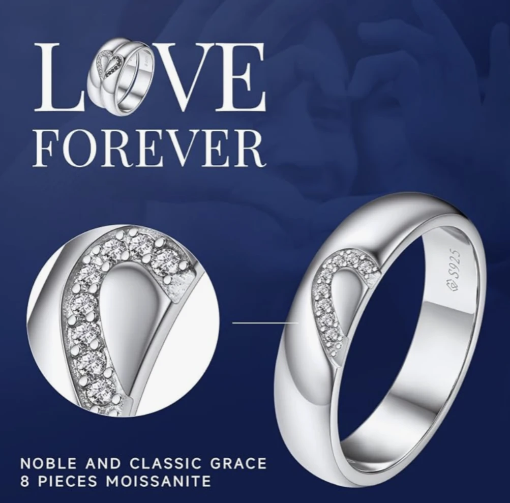 Moment Wish Sterling Silver S925 Moissanite Ring