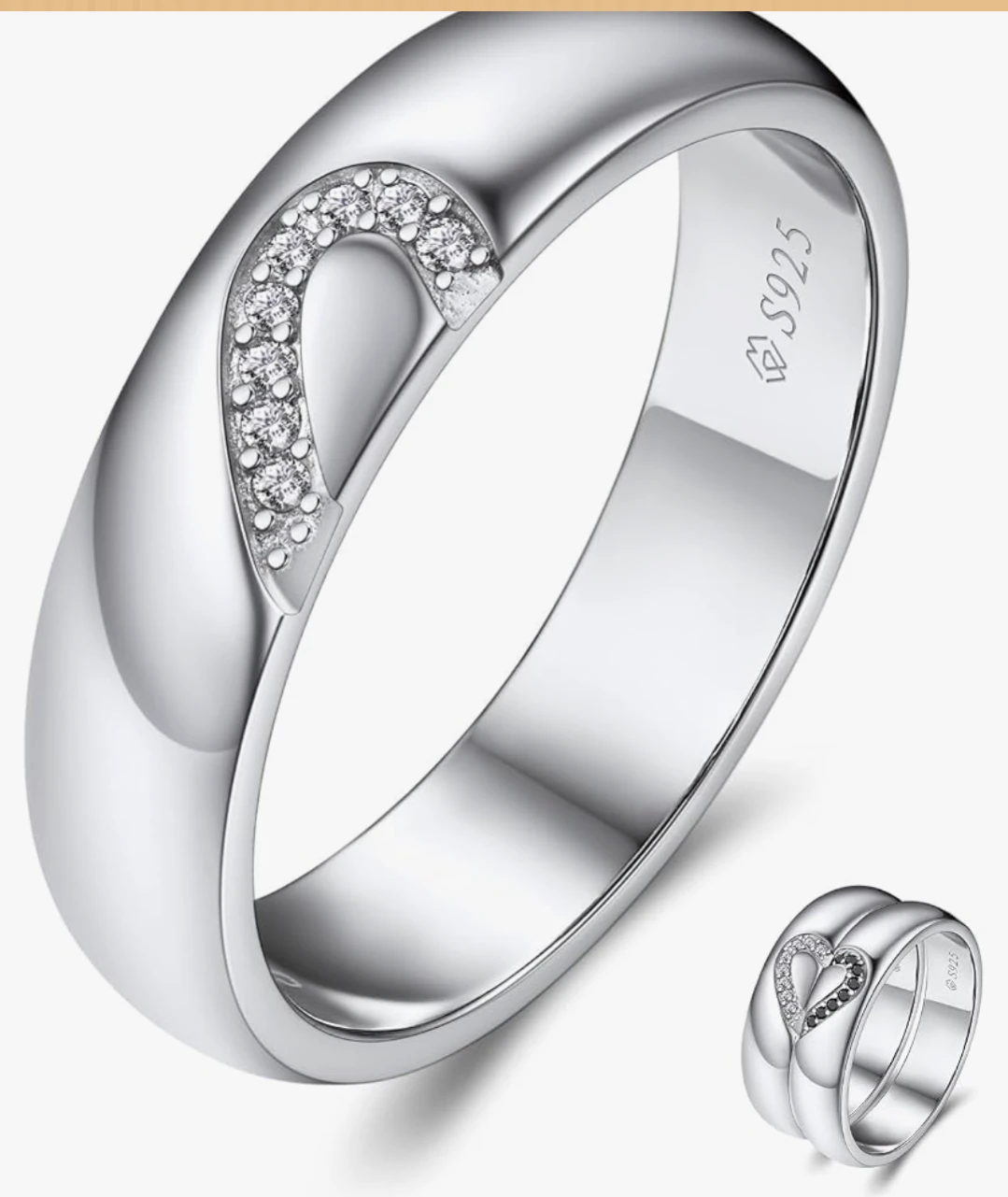 Moment Wish Sterling Silver S925 Moissanite Ring - photo 2
