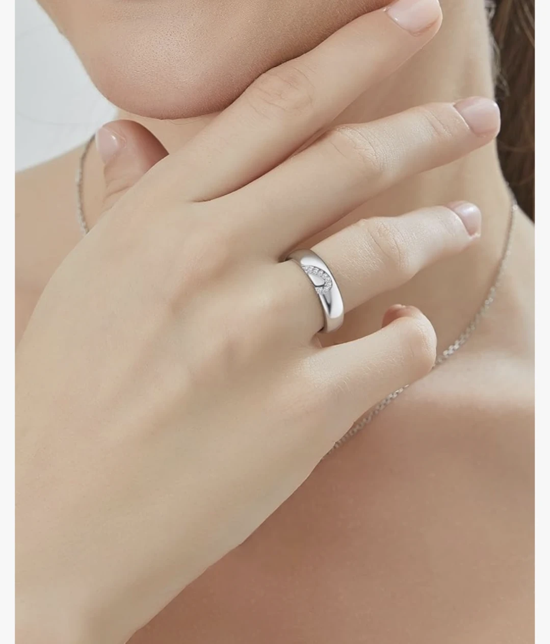 Moment Wish Sterling Silver S925 Moissanite Ring - photo 3
