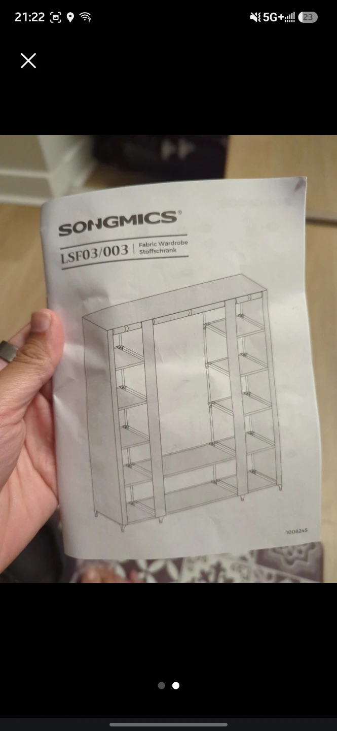 SONGMICS Fabric Wardrobe - photo 2