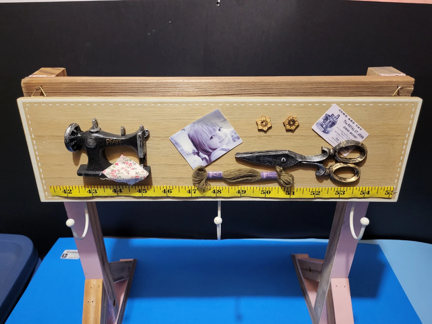 Sewing Theme Wall Hook Rack