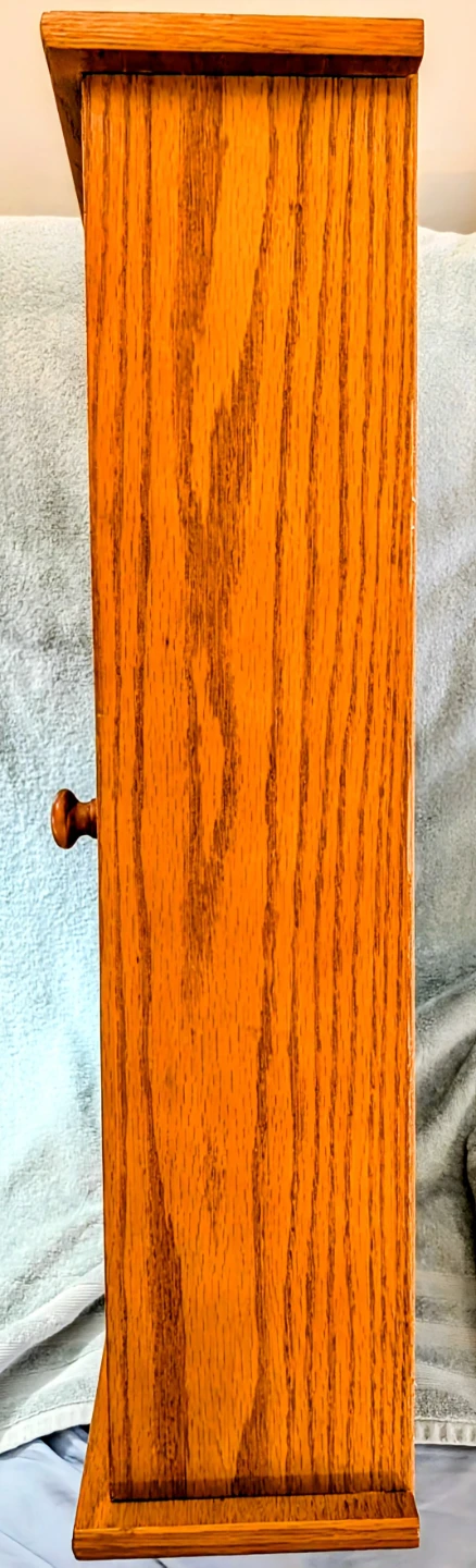 Oak Cabinet with Glass Door - photo 4