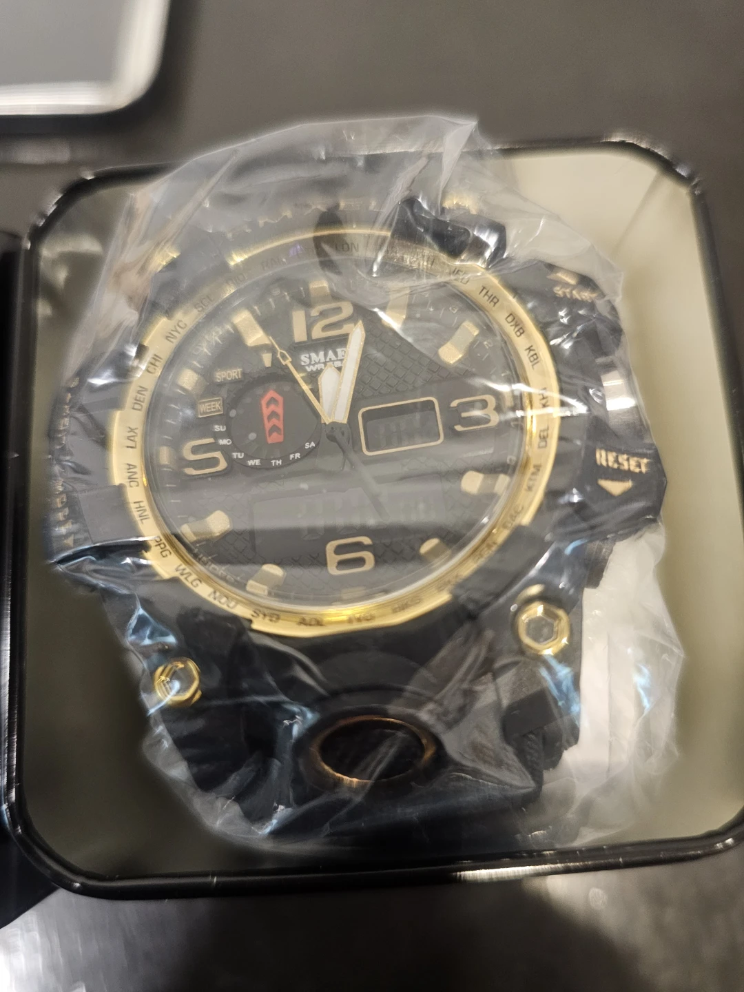 SMAEL Watch - Black with Gold Accents - photo 3