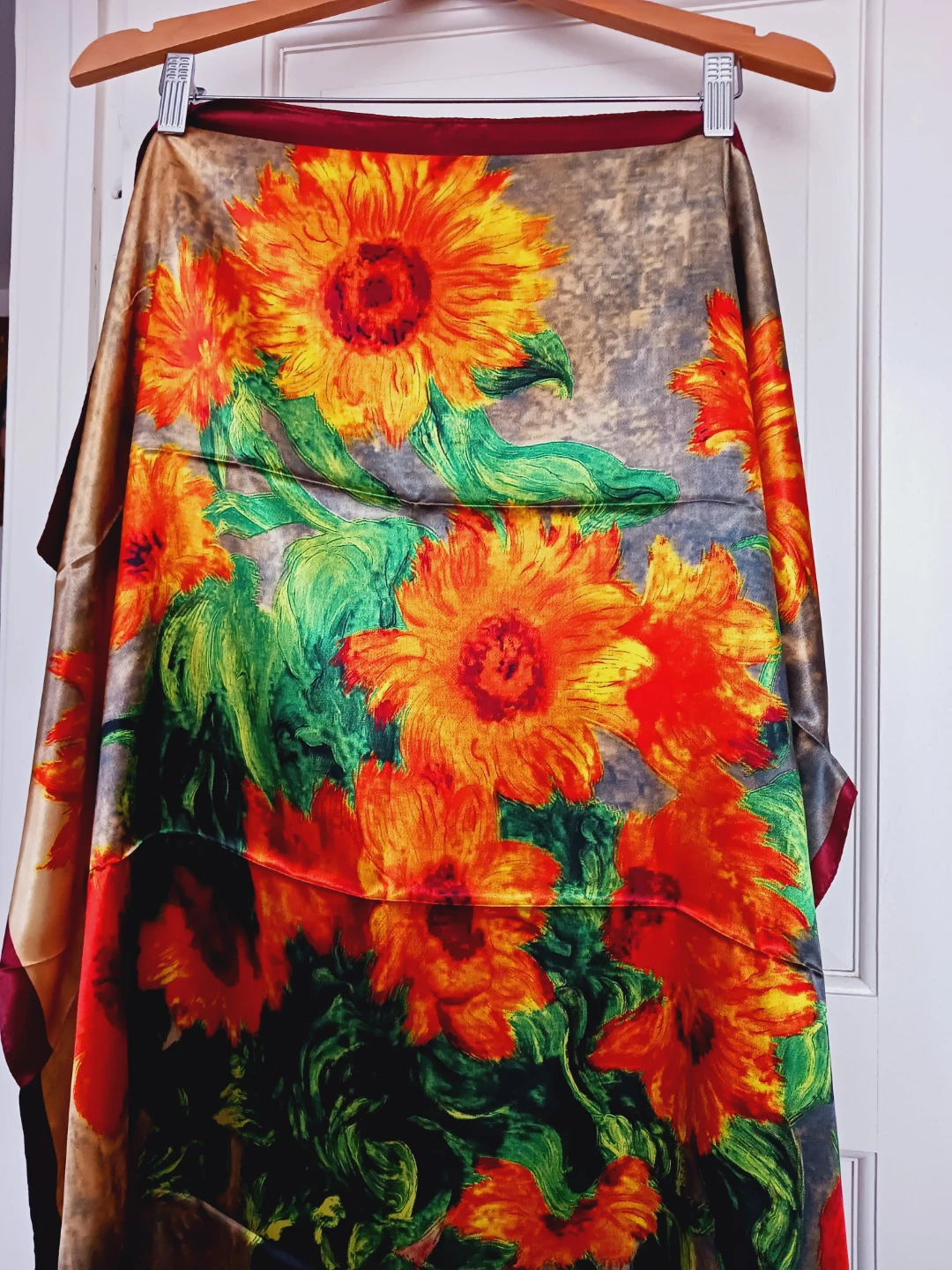 VINCENT VAN GOGH Sunflowers Silk  Scarf
