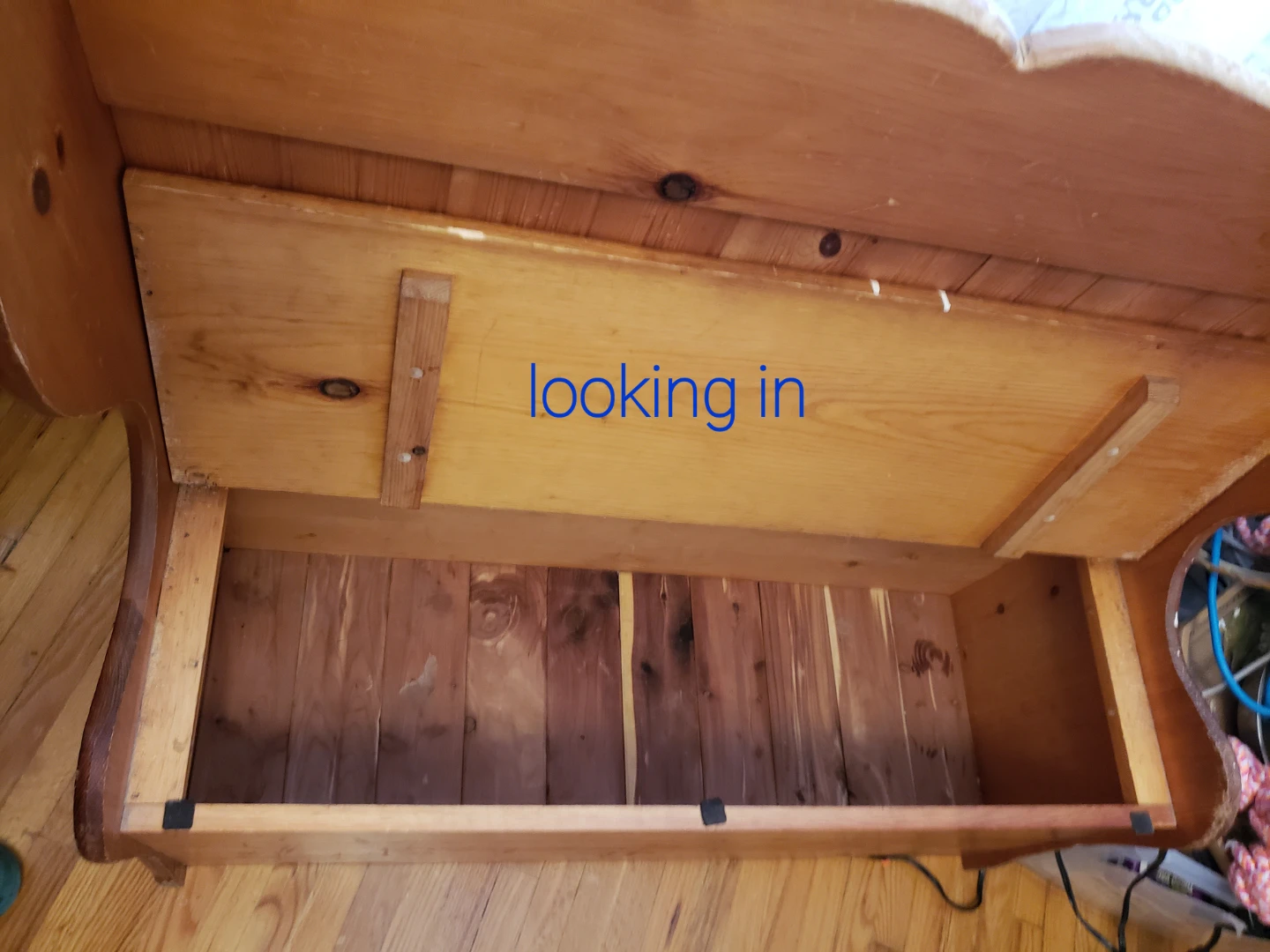 Wooden Storage Bench Seat - photo 2