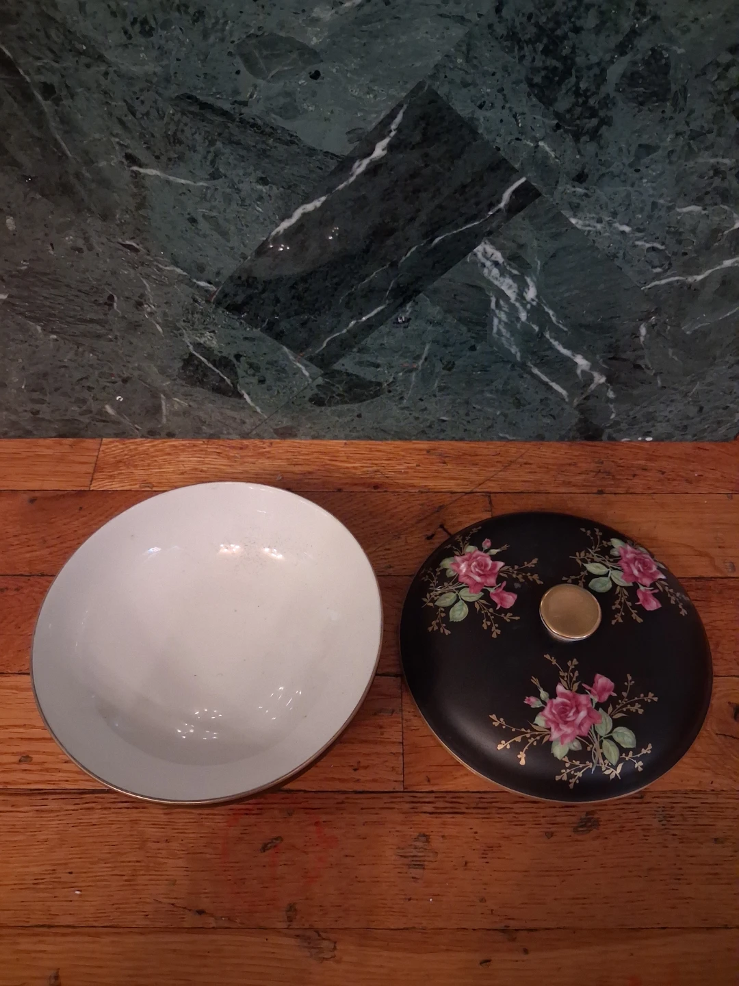 Vintage Floral Covered Bowl - photo 2