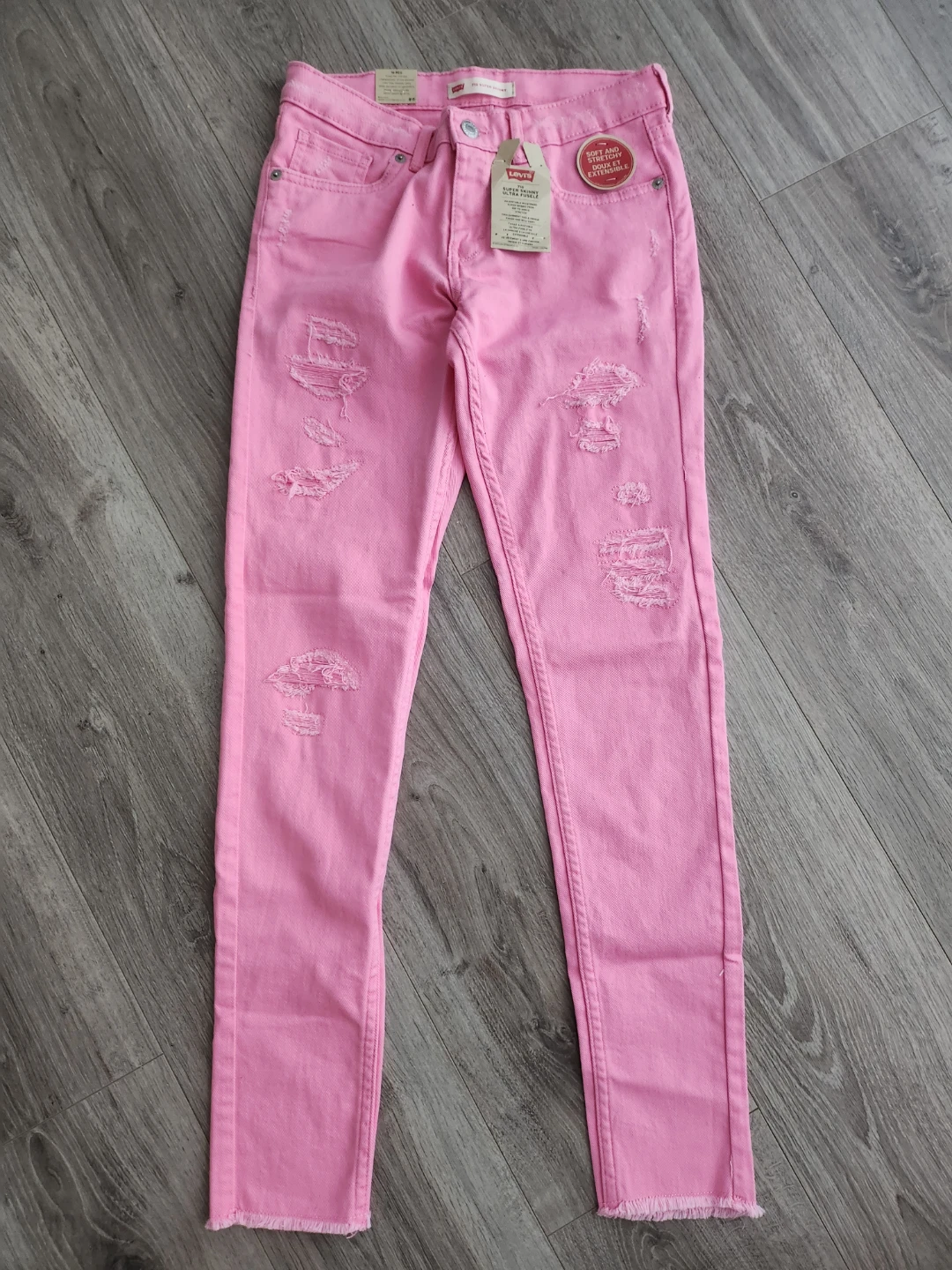 Kids Levi's Pink Super Skinny Ultra Fusion Jeans