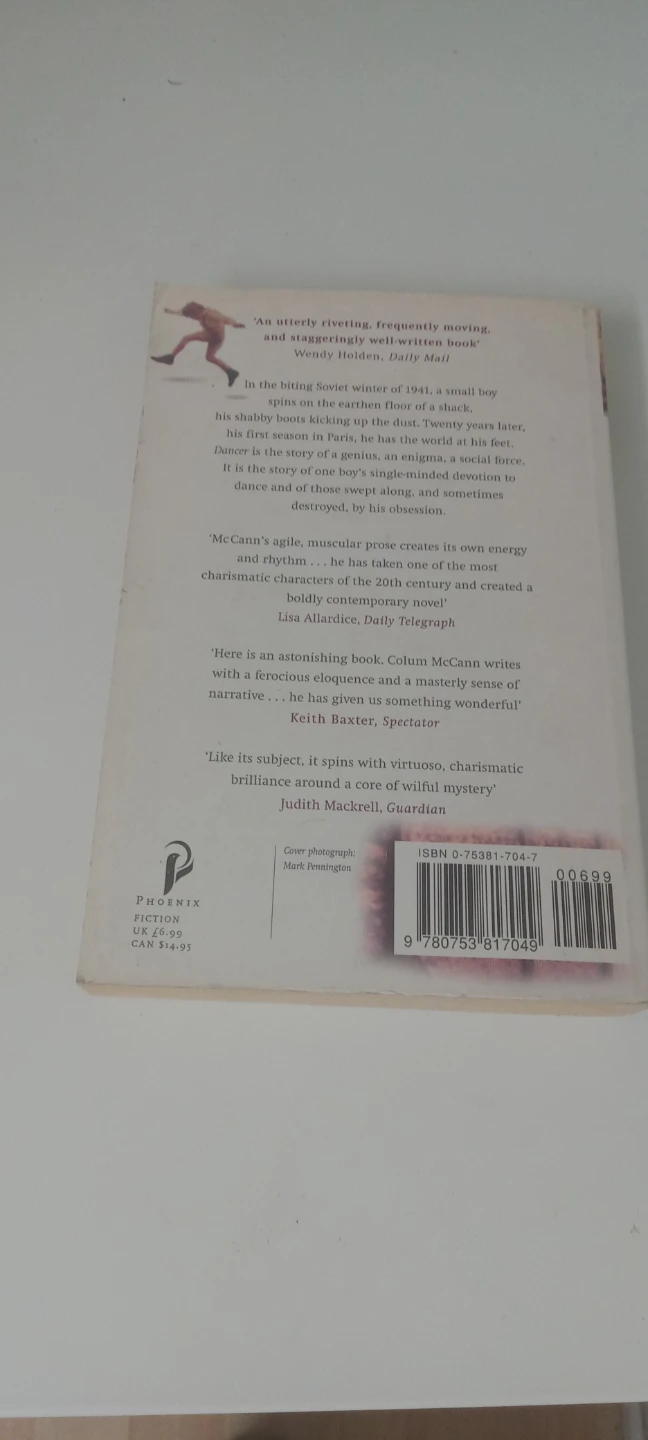 Dancer by Colum McCann Book - photo 2