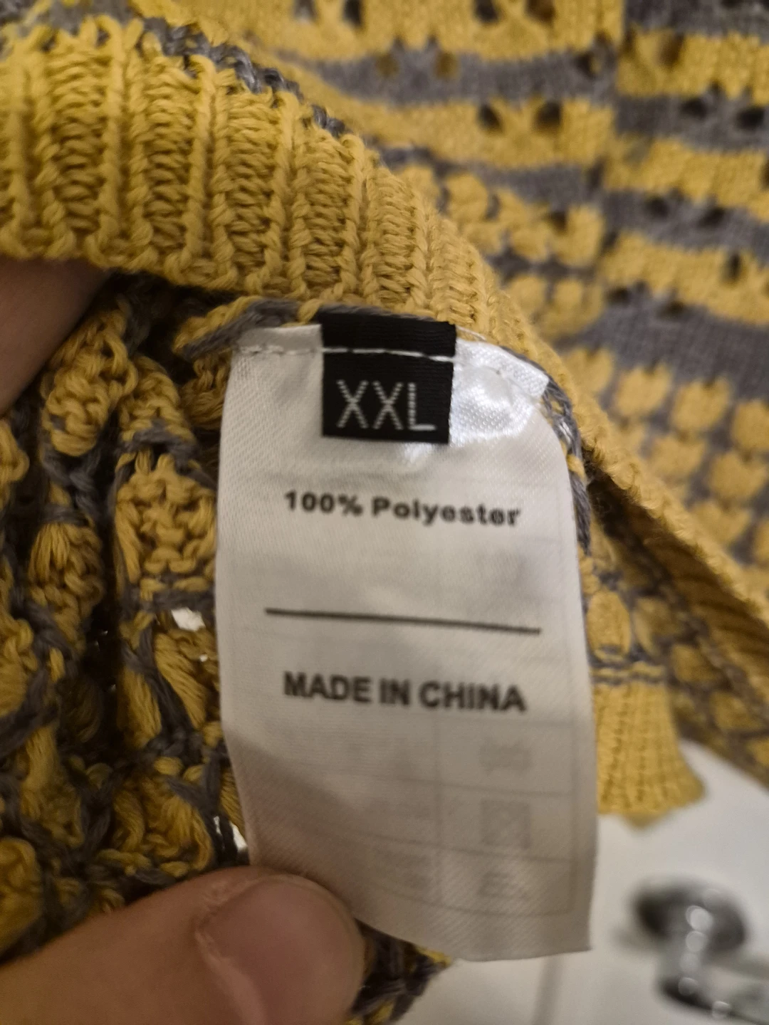 Sleeveless Sweater - Yellow & Grey - photo 3