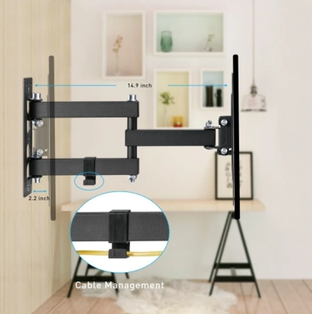 (BRAND NEW) Full Motion Adjustable TV Wall Mount for 23-43" Tvs - photo 3