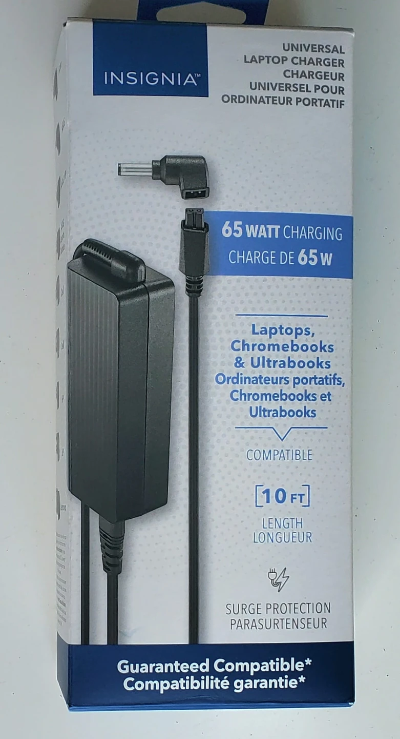 Insignia Universal Laptop Charger 65W, 10ft - photo 2