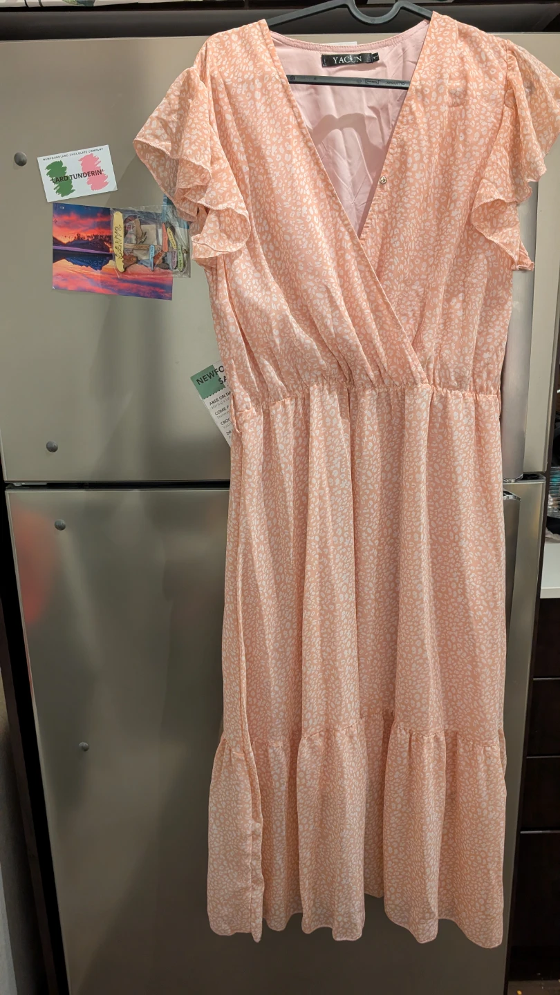 Beautiful baby pink Summer Dress Work casual wear sundress