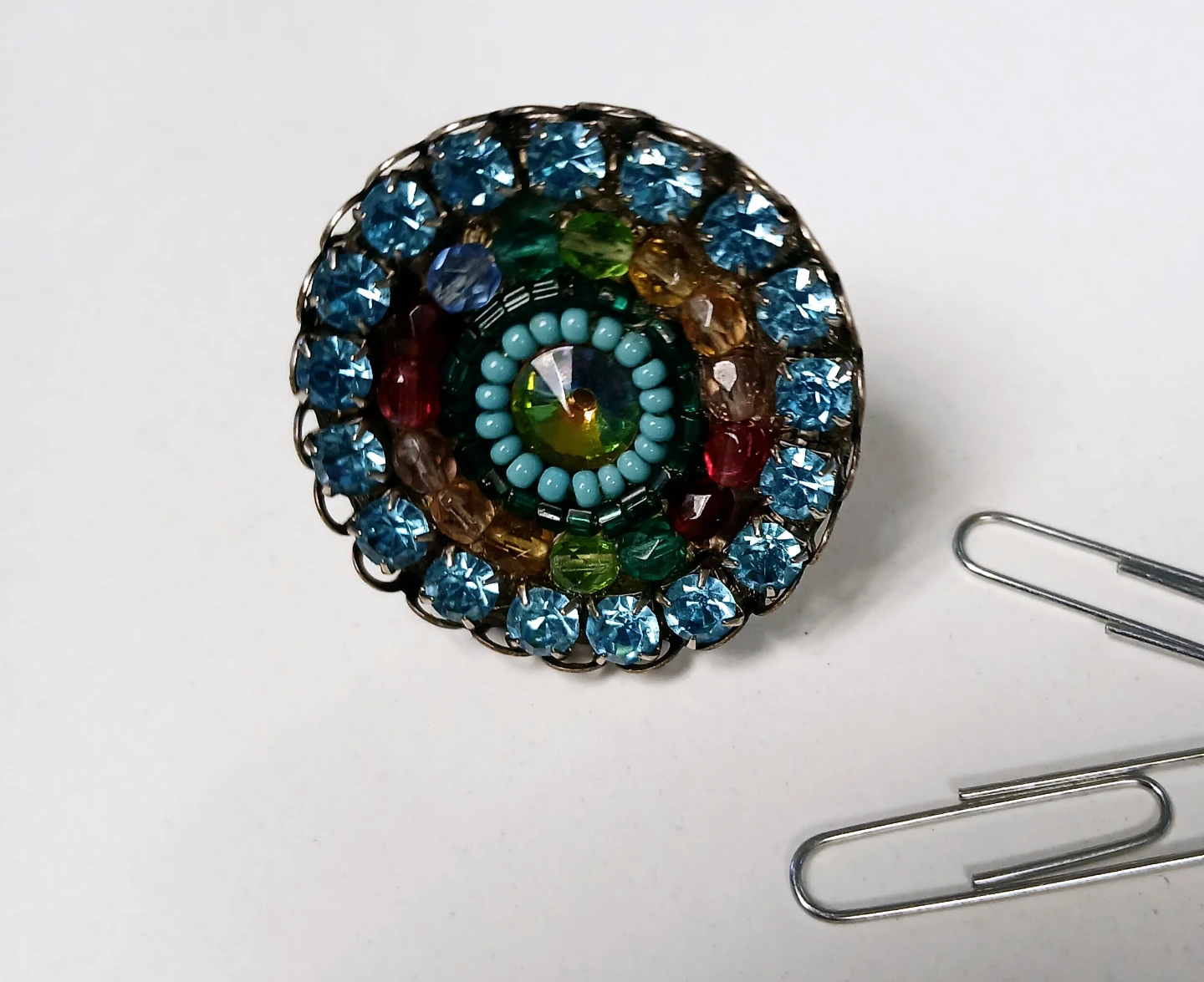 Ornaments Rhinestone very large Ring - photo 5