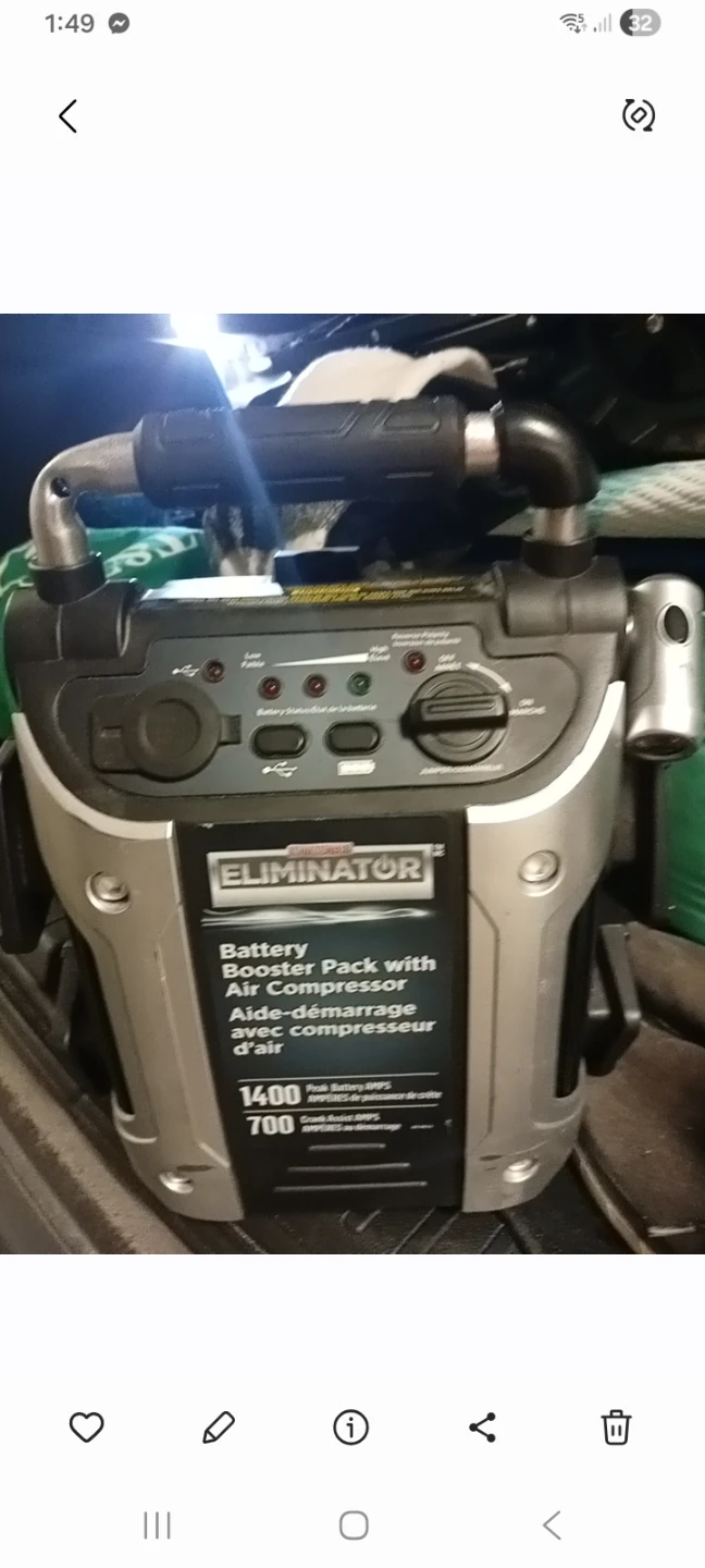 Eliminator Battery Booster Pack with Air Compressor
