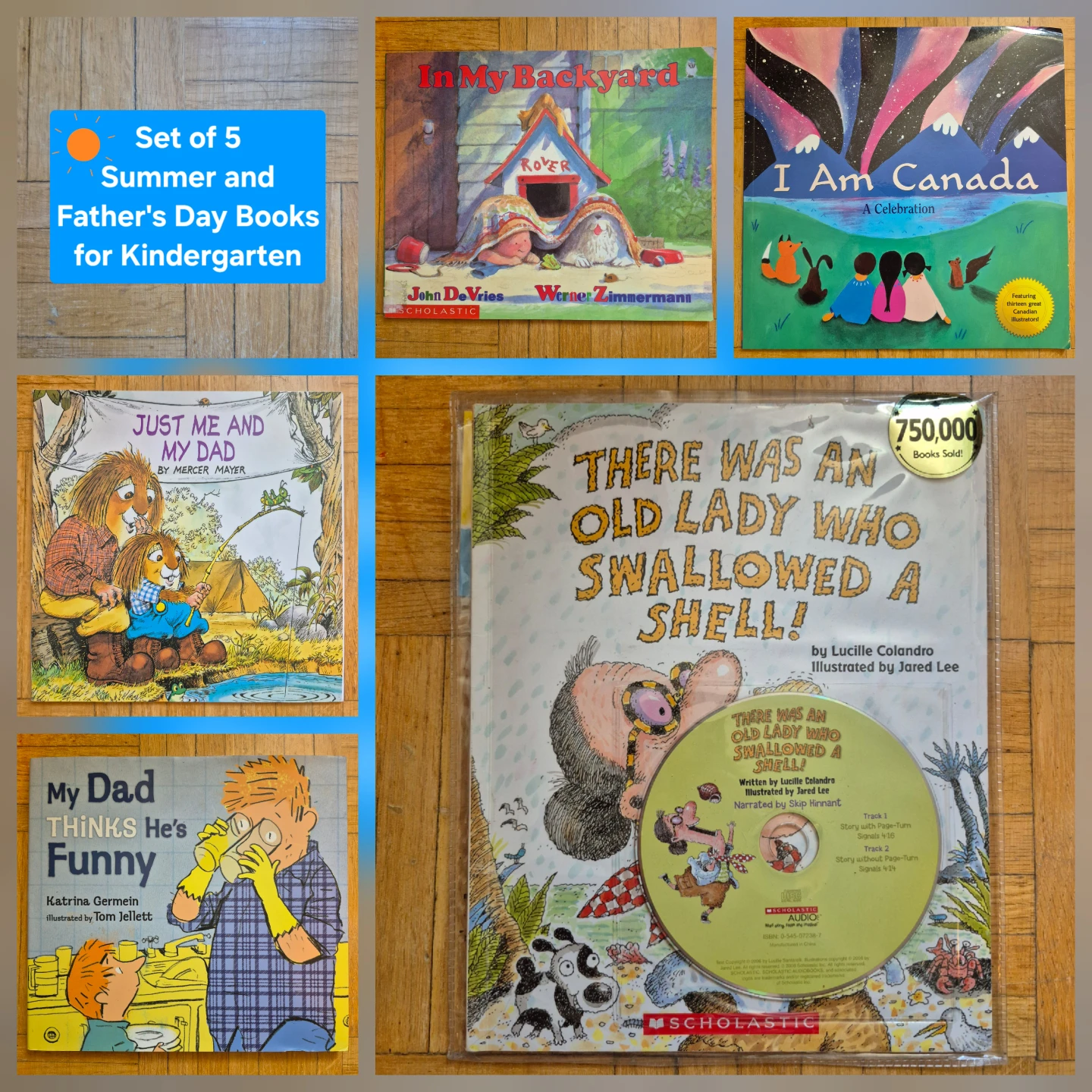 Set of 5 Books about Summer for Kindergarten