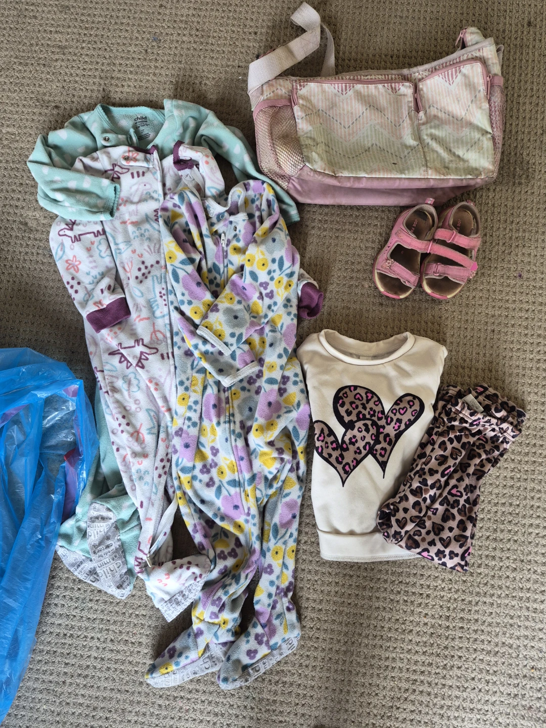2-4 Girls onesies and clothing bundle