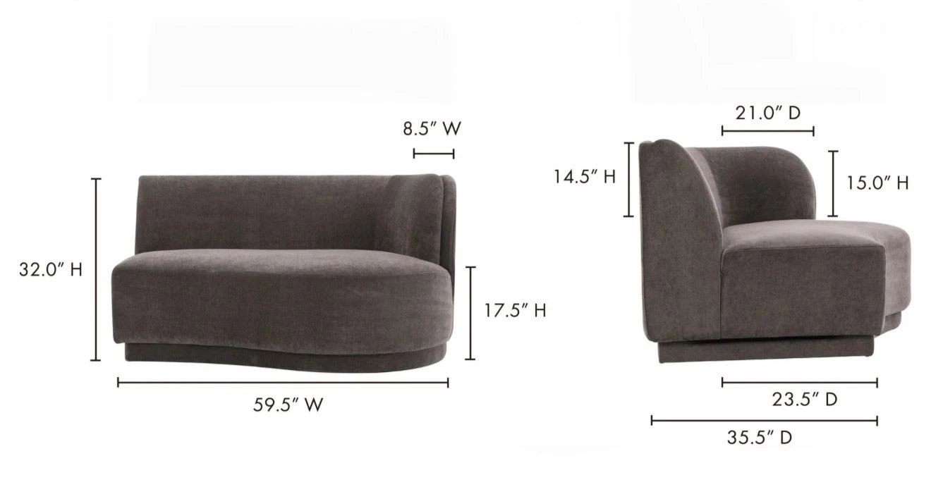 Brand New Moes Yoon Modular Dark Grey Sofa Couch (RV $2,999) - photo 4
