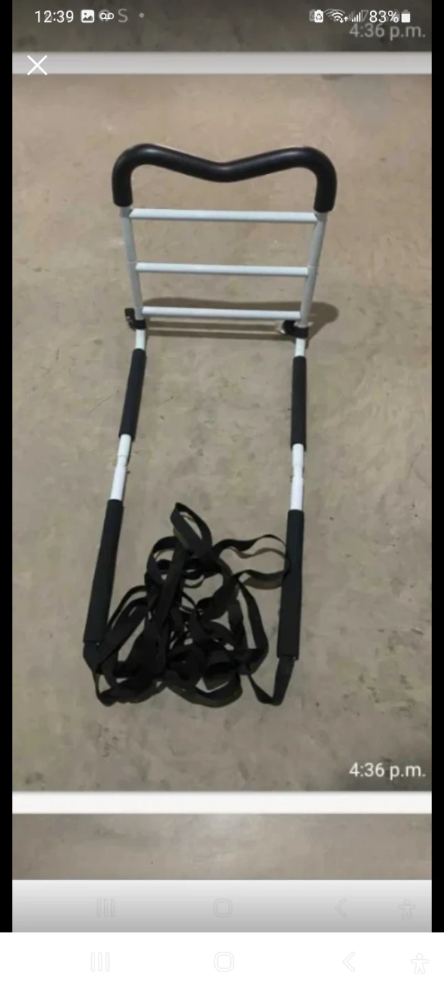 Bedside Assist Grab Bar with Straps