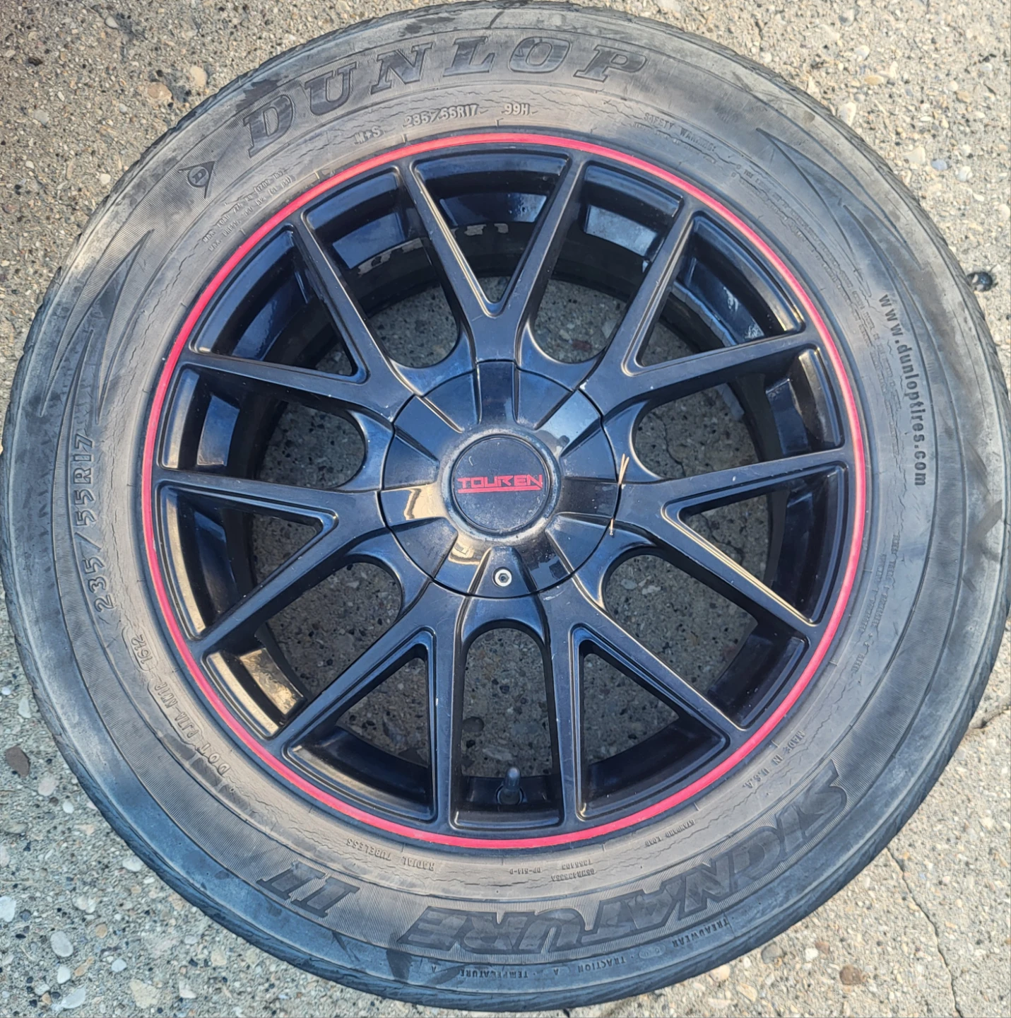 Black and Red Touren Wheels w/ bonus donut! - photo 3