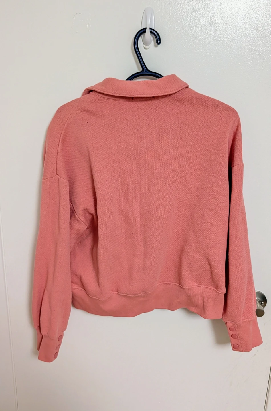 Z Supply Pink Collared Pullover Sweatshirt - Women's Medium - photo 3
