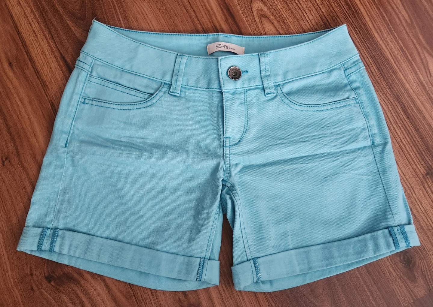 Esprit Women's Turquoise Denim Shorts