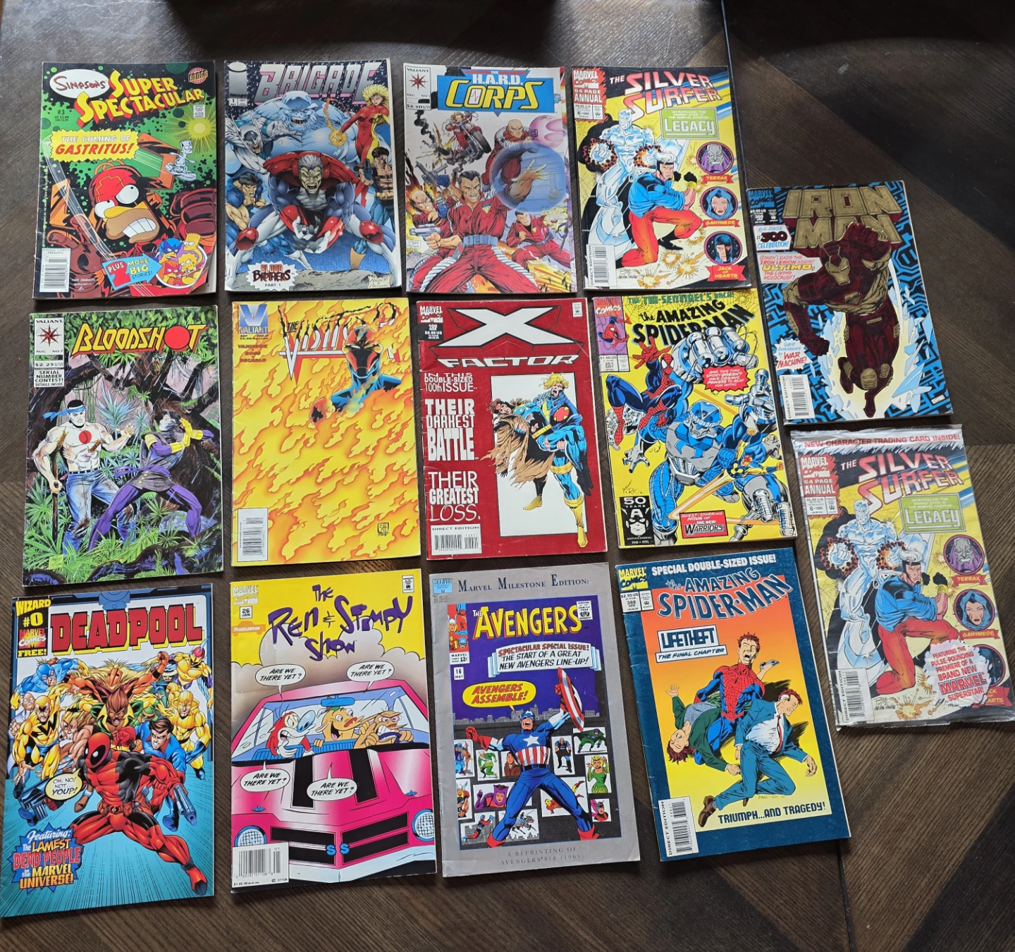 Lot Of 14 Marvel/Bongo/Valiant Ect. COMIC BOOKS