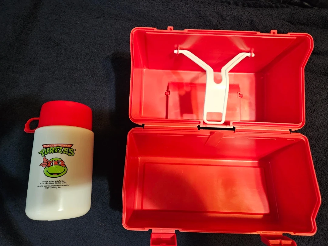 1988 Teenage Mutant Ninja Turtles Lunchbox And Thermos - photo 2