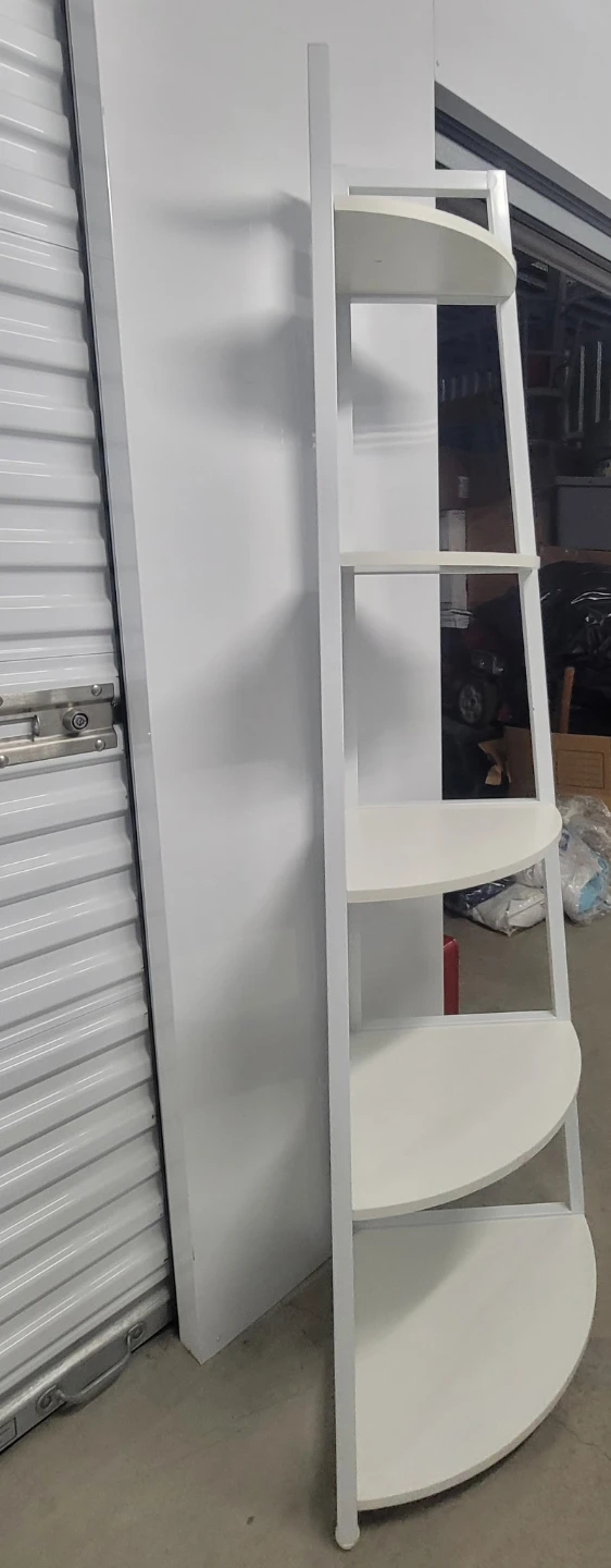 White Corner Shelf Unit - photo 2