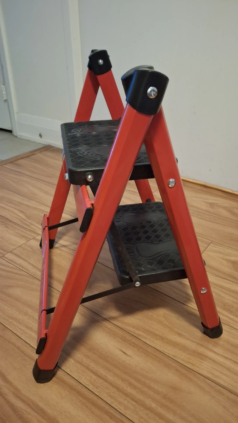 Two step folding step stool stairs - photo 4