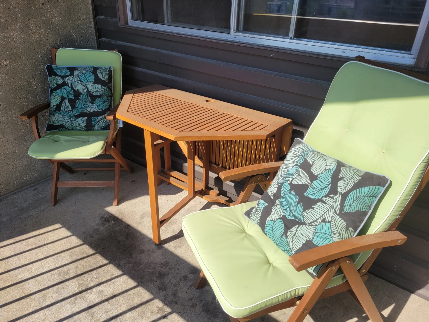 EUC Acacia Wood Patio Set – Discontinued JYSK Collection