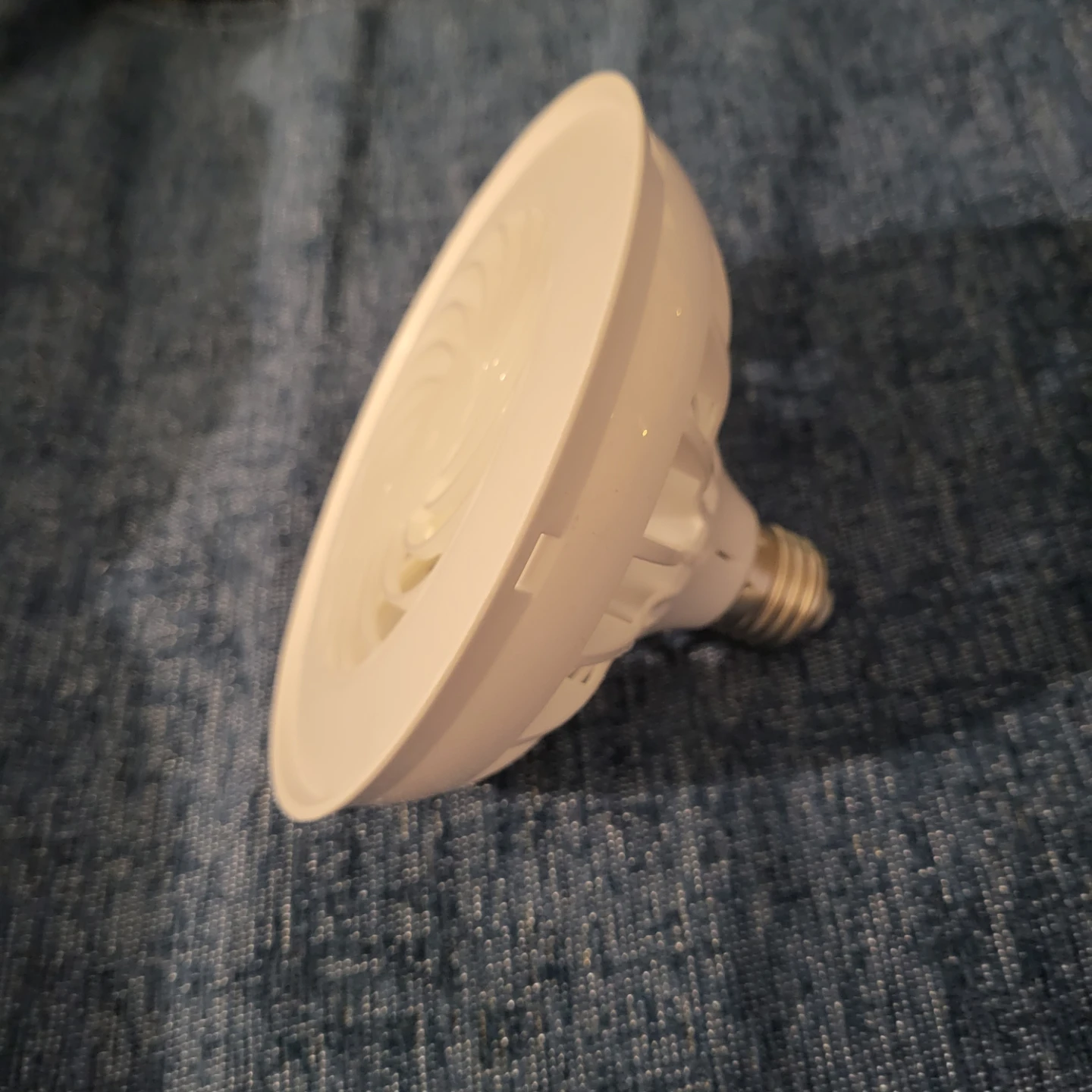 White LED Light Bulb & Fan