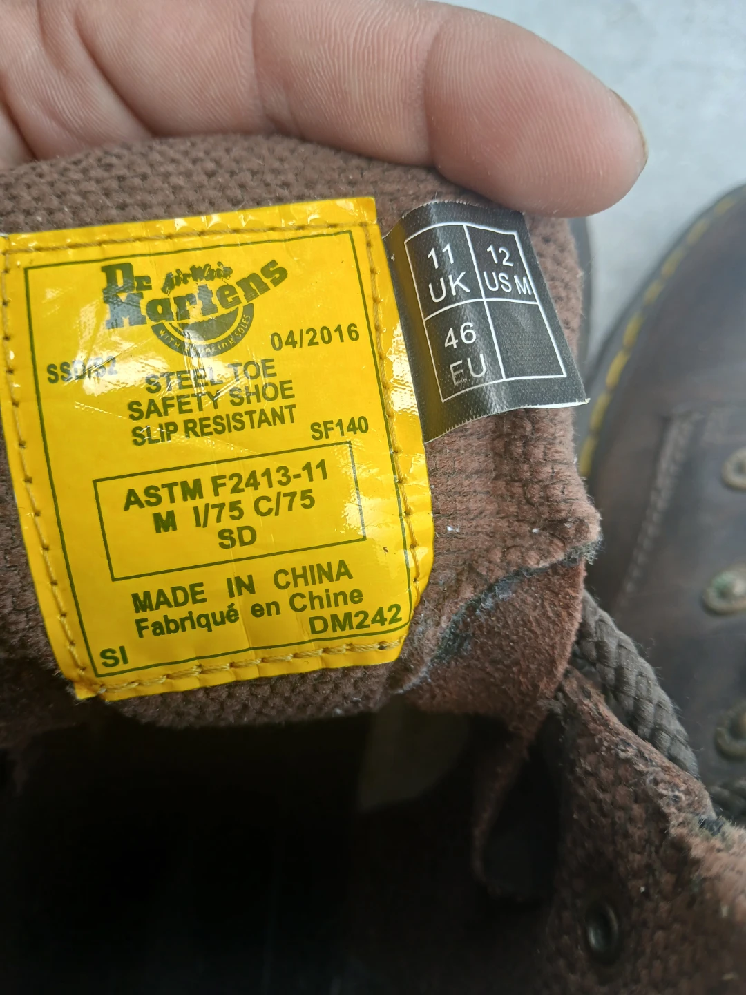 Dr. Martens Steel Toe Industrial Work Boots - photo 3