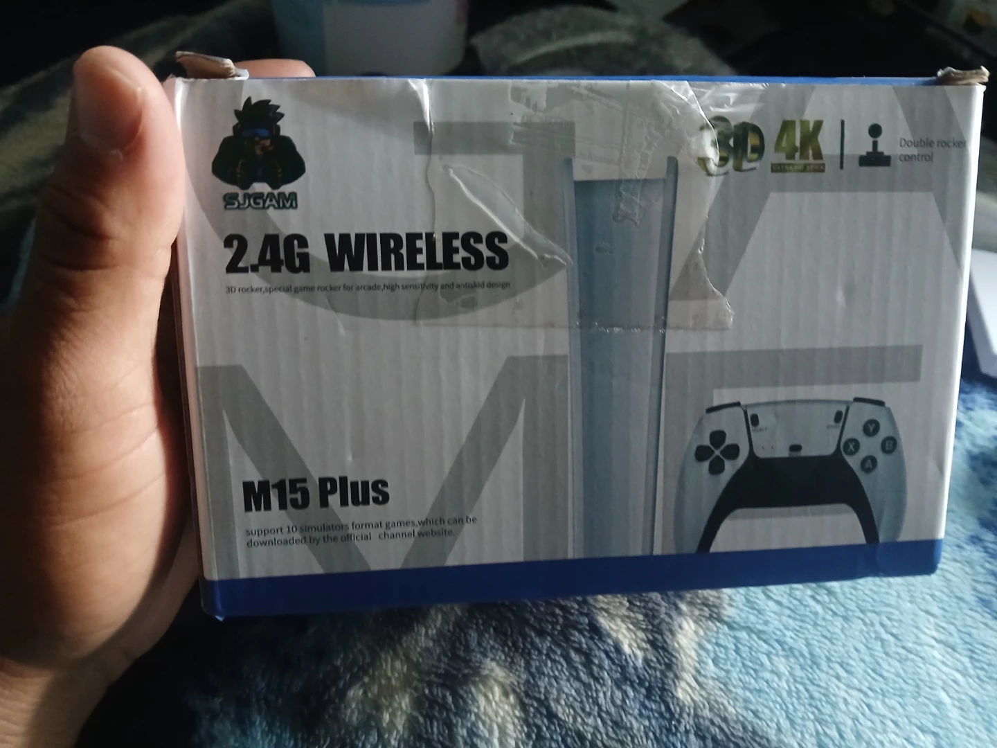 SjGam M15 Plus 4K Wireless Game Stick with 2 Controllers