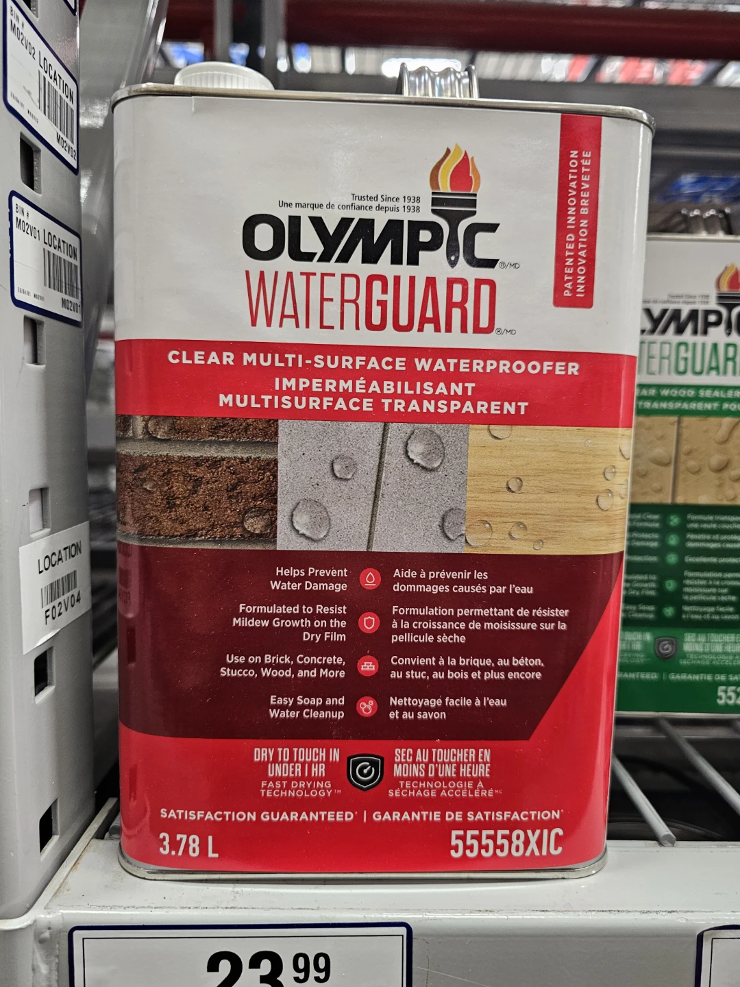 Olympic Waterguard Clear Multi-Surface Waterproofer 3.78 L