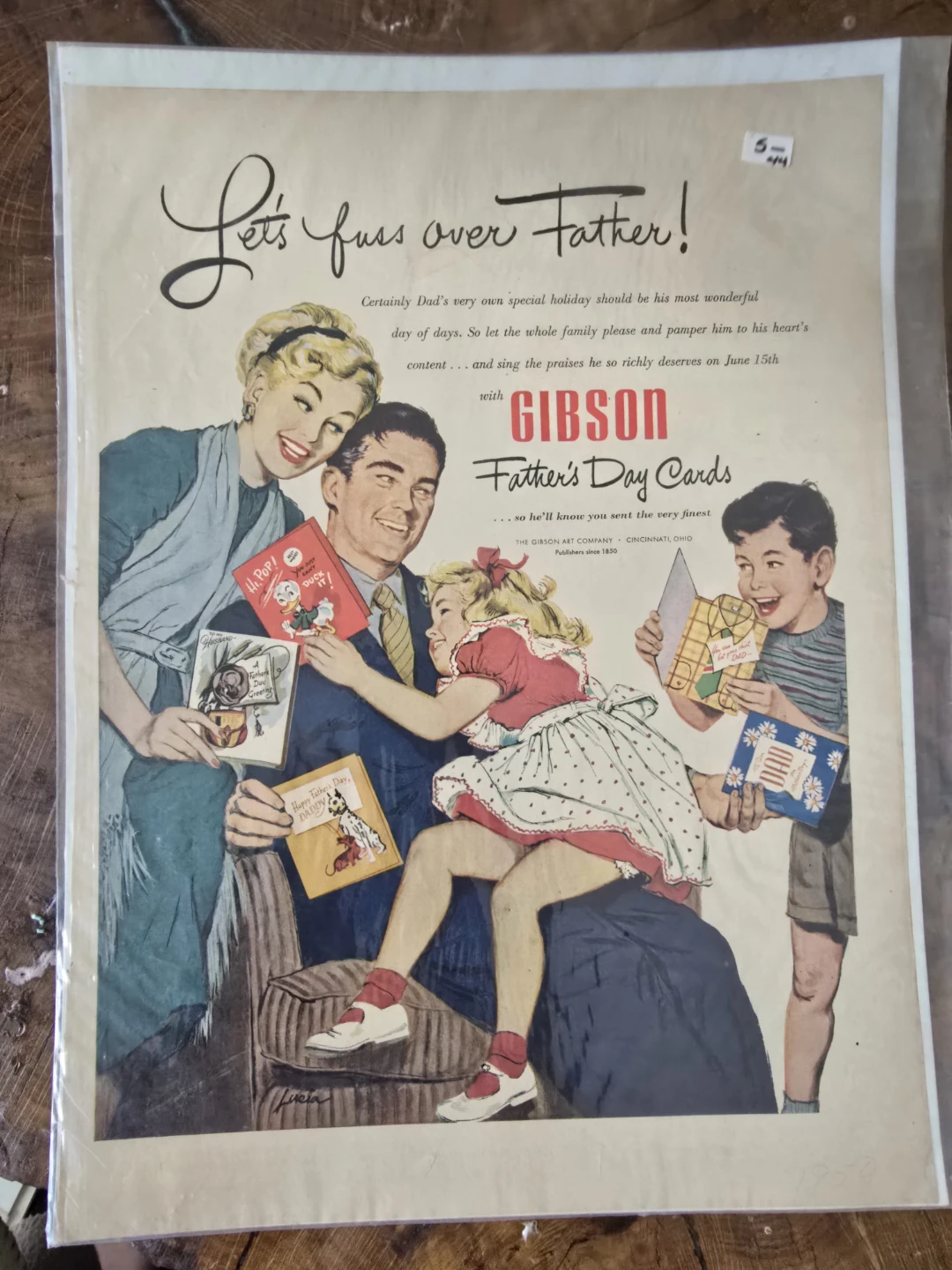 Gibson Father's Day Cards Advertisement